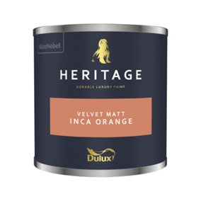 Dulux Heritage Velvet Matt 125ml Tester Pot Inca Orange