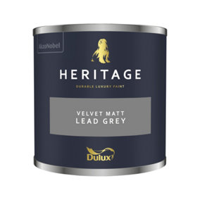 Dulux Heritage Velvet Matt - 125ml Tester Pot - Lead Grey