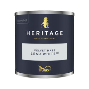 Dulux Heritage Velvet Matt 125ml Tester Pot Lead White