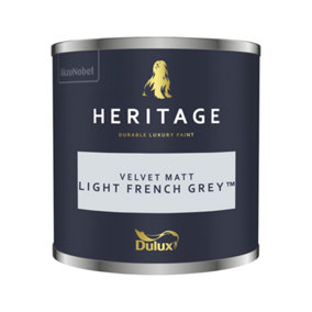 Dulux Heritage Velvet Matt 125ml Tester Pot Light French Grey