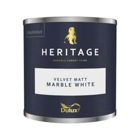 Dulux Heritage Velvet Matt - 125ml Tester Pot - Marble White