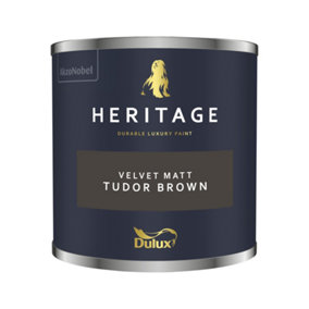 Dulux Heritage Velvet Matt - 125ml Tester Pot - Tudor Brown