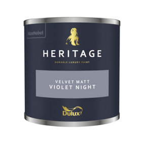 Dulux Heritage Velvet Matt 125ml Tester Pot Violet Night