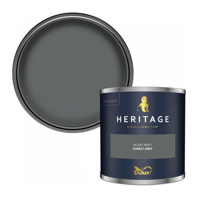 Dulux Heritage Velvet Matt Emulsion Tester Pot 125ml - Forest Grey - 5381268