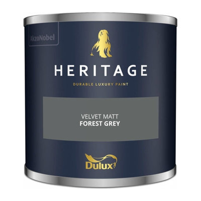 Dulux Heritage Velvet Matt Emulsion Tester Pot 125ml - Forest Grey - 5381268