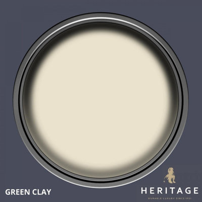 Dulux Heritage Velvet Matt Emulsion Tester Pot 125ml - Green Clay - 5381271 - Perfect for Interior Walls