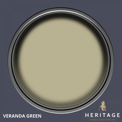 Dulux Heritage Velvet Matt Emulsion Tester Pot 125ml - Veranda Green - 5381304 - Perfect for Testing Interior Colours