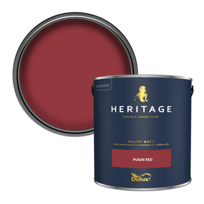 Dulux Heritage Velvet Matt (Tinted) Pugin Red 5L