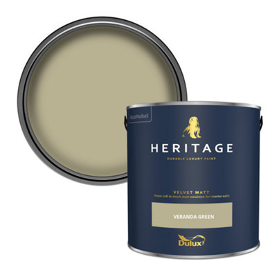 Dulux Heritage Velvet Matt (Tinted) Veranda Green 5L
