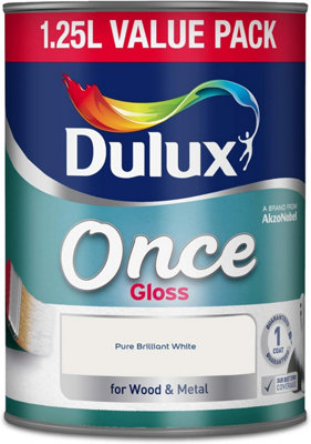 Dulux Once Gloss Brilliant White 1.25L