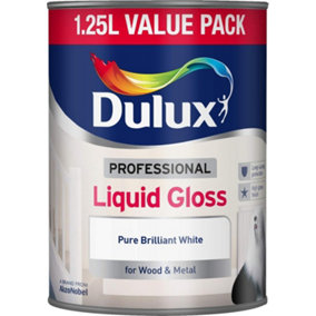 Dulux Professional Liquid Gloss for Wood & Metal Pure Brilliant White 1.25L
