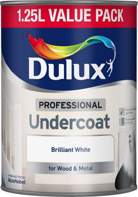 Dulux Professional Undercoat Paint 1.25L White