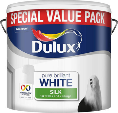 Dulux Pure Brilliant White Emulsion Silk 6L