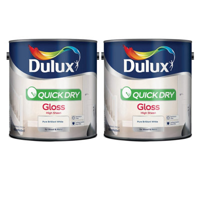 Curated visual reference: Visual Reference: Dulux Quick Drying Gloss Brilliant White 2 5L Pack Of