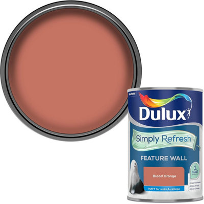 Dulux Simply Refresh Feature Wall Matt Emulsion Paint 1.25 - Blood