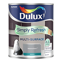 Dulux Simply Refresh Multi Surface Eggshell Natural Slate 750ml