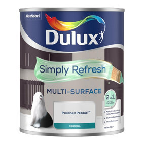 Dulux Simply Refresh Multi Surface Eggshell Polished Pebble 750ml