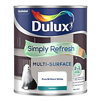 Dulux Simply Refresh Multi Surface Eggshell Pure Brilliant White 750ml