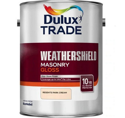 Dulux Trade All Seasons Smooth Masonry Gloss - Regent Park Cream - 5L