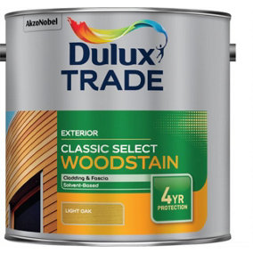 Dulux Trade Classic Select Woodstain Paint  Light Oak 2.5 Litre