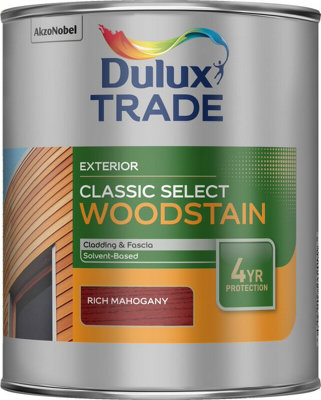 Dulux Trade Classic Select Woodstain Paint - Mahogany - 1L