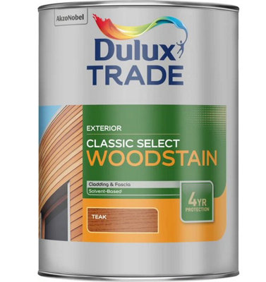 Dulux Trade Classic Select Woodstain Paint - Teak - 1L