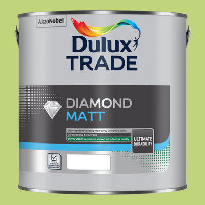 Dulux Trade Diamond Matt Emulsion Kiwi Crush 2.5Ltr