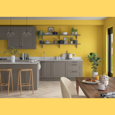 Dulux Trade Diamond Matt Emulsion Lemon Zest 2.5Ltr