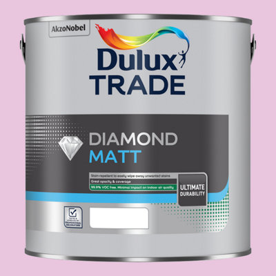 Dulux Trade Diamond Matt Emulsion Sweet Pink 2.5Ltr