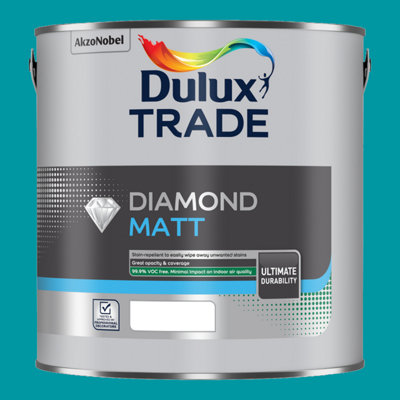 Dulux Trade Diamond Matt Emulsion Teal Touch  2.5Ltr