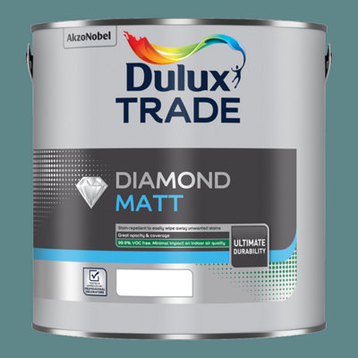 Dulux Trade Diamond Matt Emulsion Teal Voyage 2.5Ltr