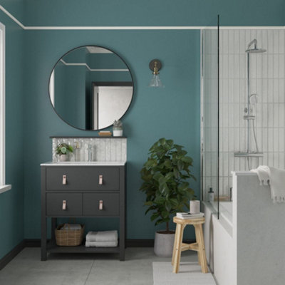 Dulux Trade Diamond Matt Emulsion Teal Voyage 2.5Ltr