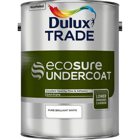 Dulux Trade Ecosure Water-based Undercoat Pure Brilliant White 5 Litres