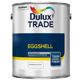 Dulux Trade Eggshell Pure Brilliant White 5 Litres