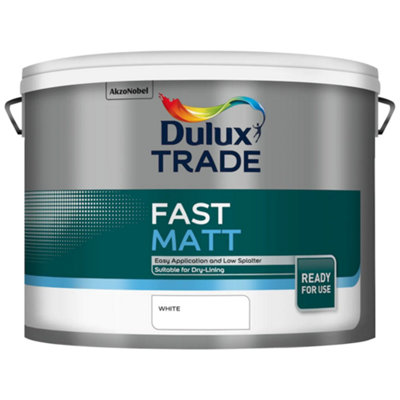 Dulux Trade Fast Matt White Emulsion Paint