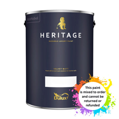 Dulux Trade Heritage Velvet Matt Mixed Colour Dark Aubergine 5L DIY