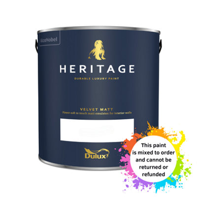 Dulux Trade Heritage Velvet Matt Mixed Colour Pale Cream 2.5L