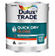 Dulux Trade Quick Dry Gloss Water Based Paint Pure Brilliant White 5 Litres