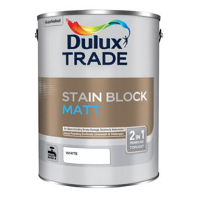 Dulux Trade Stain Block Matt White 5L