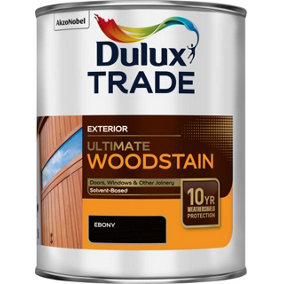 Dulux Trade Ultimate Weathershield Woodstain Ebony 1 Litre