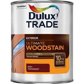 Dulux Trade Ultimate Weathershield Woodstain Rich Mahogany 1 Litre