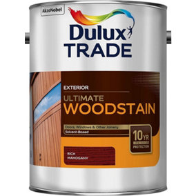Dulux Trade Ultimate Weathershield Woodstain Rich Mahogany 5 Litres