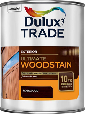 Dulux Trade Ultimate Weathershield Woodstain - Rosewood - 1L