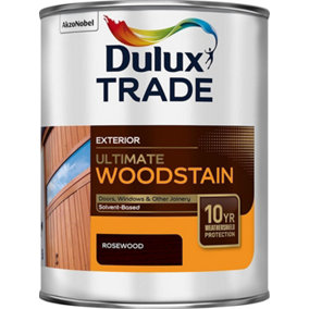 Dulux Trade Ultimate Weathershield Woodstain - Rosewood - 1L