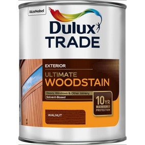 Dulux Trade Ultimate Weathershield Woodstain - Walnut - 1L