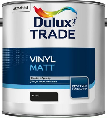 Dulux Trade Vinyl Matt - Black - 2.5L