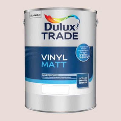 Dulux Trade Vinyl Matt Emulsion Almost Oyster 5Ltr DIY at B&Q
