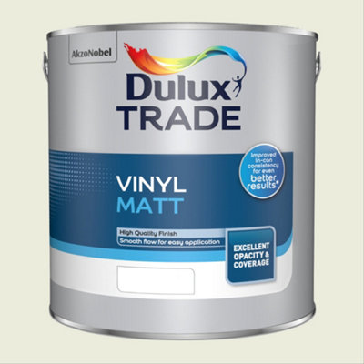 Dulux Trade Vinyl Matt Emulsion Apple White 2.5Ltr