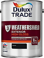 Dulux Trade Weathershield Gloss Black 5 Litres