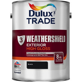 Dulux Trade Weathershield Gloss - Black - 5L